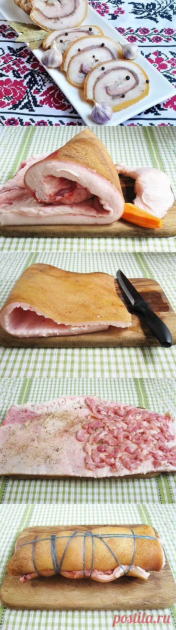 Рулет из домашнего сала

Как приготовить вкусное сало дома? А Вы пробовали рулет из сала? Это просто, вкусно, пикантно и так по-украински! Отличная отдельная закуска или сытный вариант бутерброда.