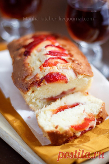 Кекс с карамелизированными нектаринами - Home is in the kitchen