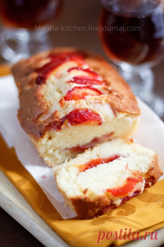 Кекс с карамелизированными нектаринами - Home is in the kitchen