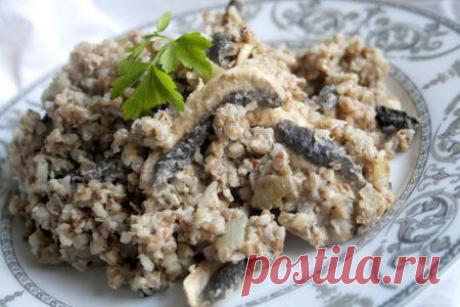 Рецепт гречневой каши с грибами