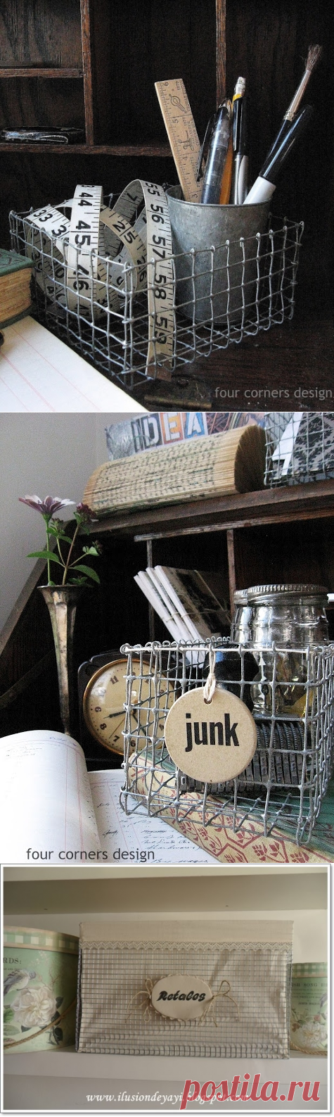 Корзинки из металлической сетки. Мастер-класс