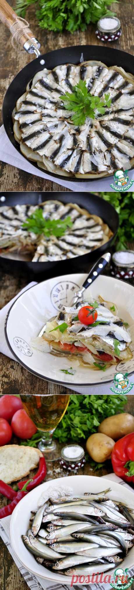 Запеканка из свежей тюлечки с картошкой-Tortino di alici - кулинарный рецепт