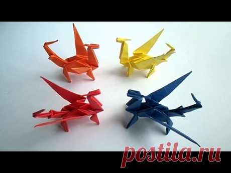 оригами дракон, как сделать из бумаги оригами дракон // origami dragon