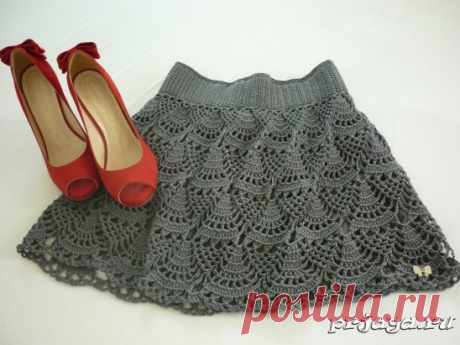 Ажурная юбка
Описание работы: https://prjaga.ru/vyazanie-dlya-zhenshchin/yubki-shorty-shtany/yubka-vyazanaya-kryuchkom-shema