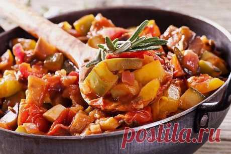Овощное рагу с куриным филе