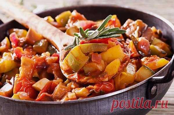 Овощное рагу с куриным филе