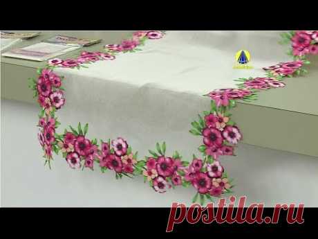 Vida com Arte | Caminho de mesa florido por Márcia Caires - 18 de Novembro de 2015