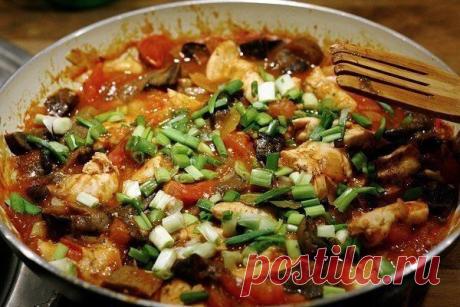 Каччиаторе из курицы.