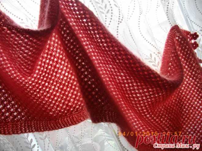 Палантин "ТЕПЛО КОРАЛЛА" - Вязание - Страна Мам