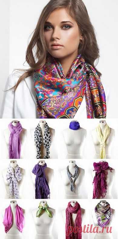 100 ИДЕЙ ДЛЯ ЗАВЯЗЫВАНИЯ ШАРФОВ И ПЛАТКОВ