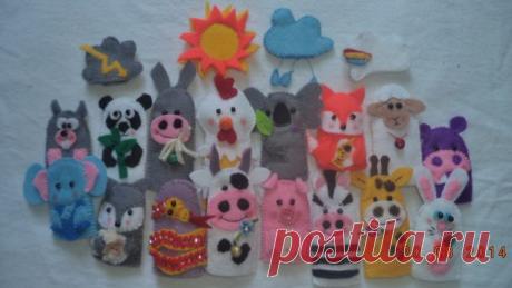 Пальчиковый театр для малышей))) / Мир игрушки / Разнообразные игрушки ручной работы