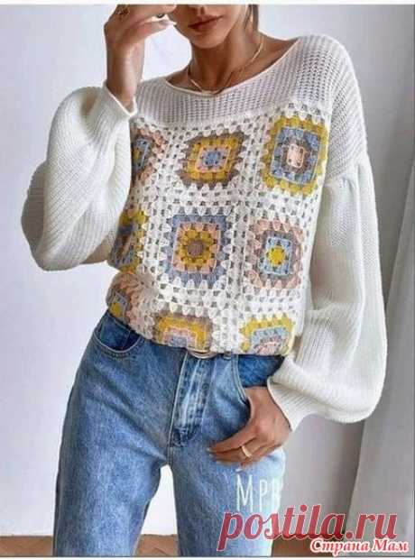 Изделия с мотивом "бабушкин квадрат" - 19 - Все в ажуре... (вязание крючком) - Страна Мам