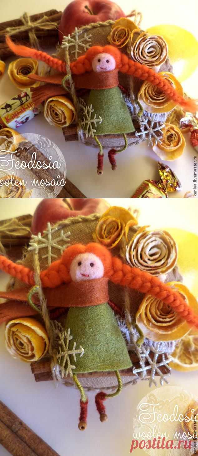 Новогодние украшения: Истории из жизни маленьких человечков - Ярмарка Мастеров - ручная работа, handmade