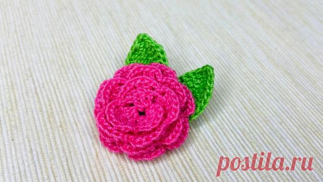 Вязаные крючком розочки. Мастер-класс с пошаговыми фотографиями. | Повязули. Вязание крючком и вязание С2С. | Яндекс Дзен