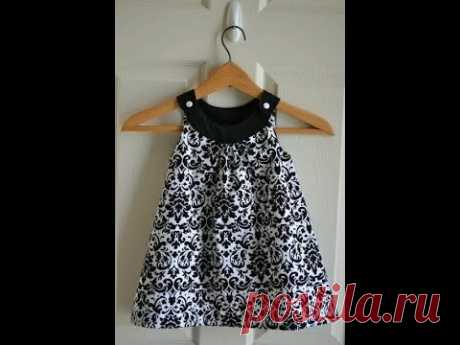 ►VESTIDO DE NIÑA PASO A PASO SUPER FÁCIL Y BONITO 5 - 7 años😱