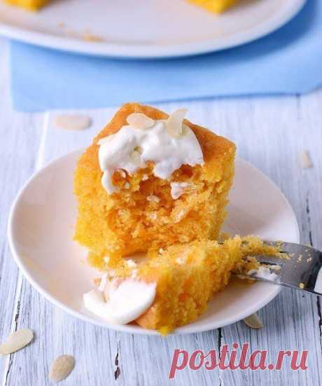 Как приготовить тыквенный кекс с апельсиновым сиропом - рецепт, ингридиенты и фотографии