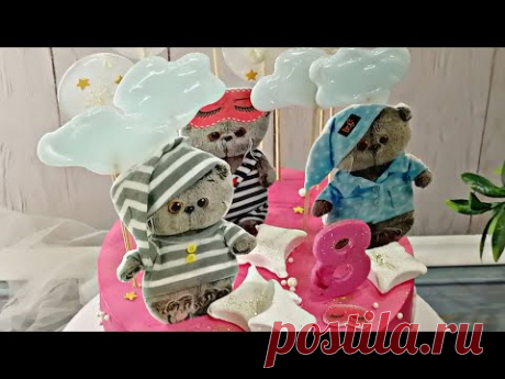 Торт на пижамную вечеринку / Леденцы облака / Маршмеллоу подушки