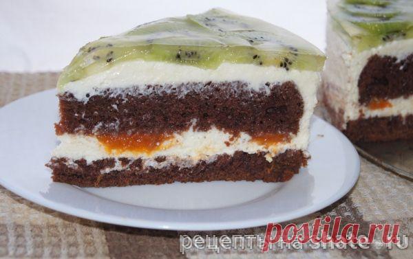 Торт «Шоколад на кипятке» со сливочно-творожным кремом − Кулинарный сайт Шате