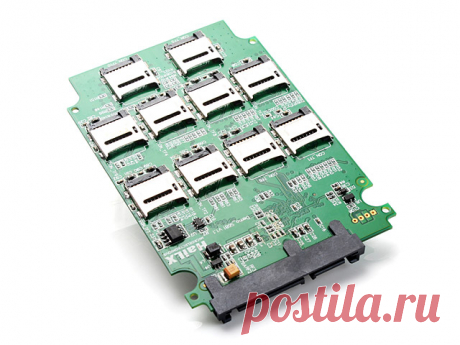 10 x micro SD to SATA SSD Adapter & RAID Quad 2.5" SATA Converter