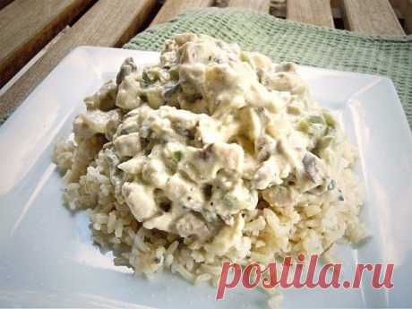 Как приготовить блюдо "курица а-ля кинг" - рецепт, ингридиенты и фотографии | sloosh