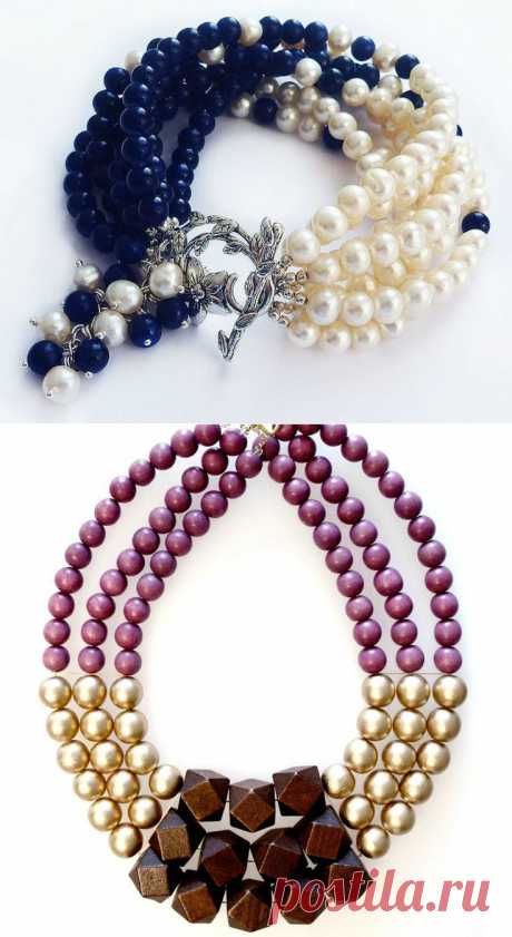 Hand Made идеи - модные колье из бусин