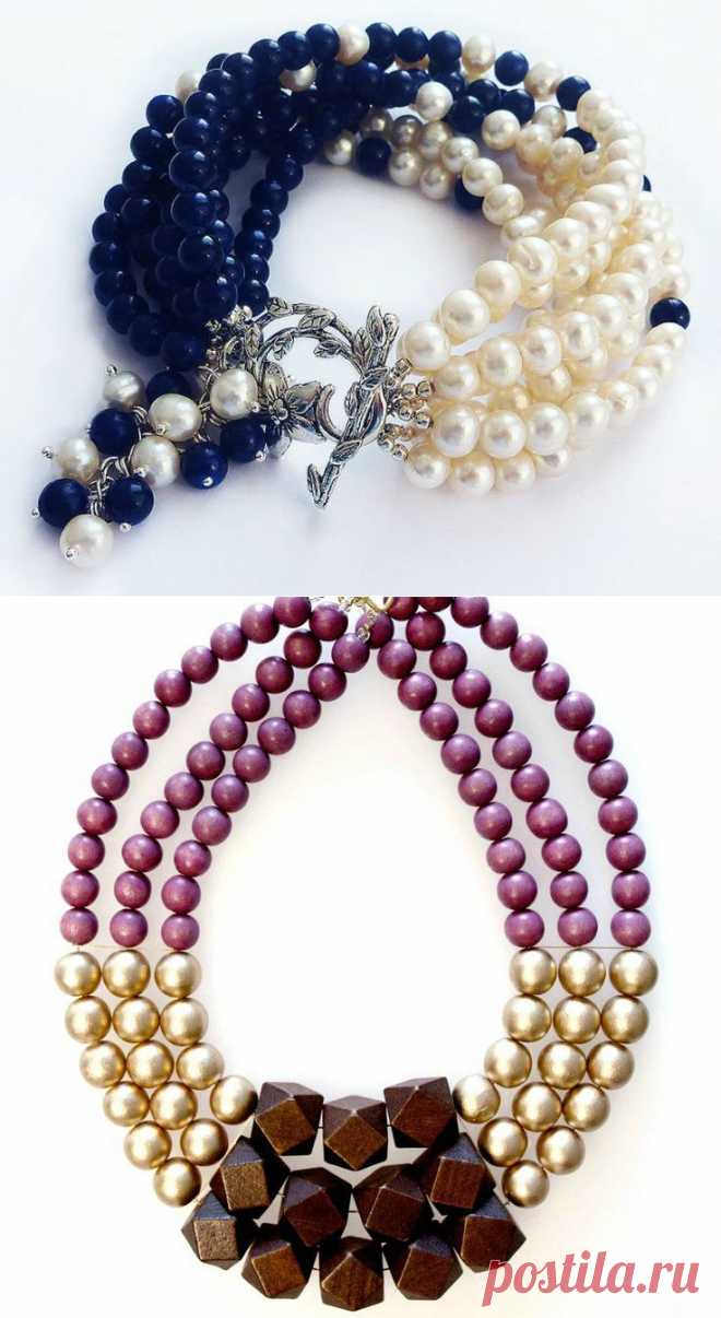 Hand Made идеи - модные колье из бусин