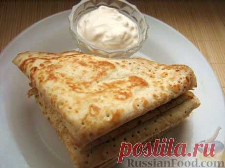 Рецепт: Самые обычные блины на RussianFood.com