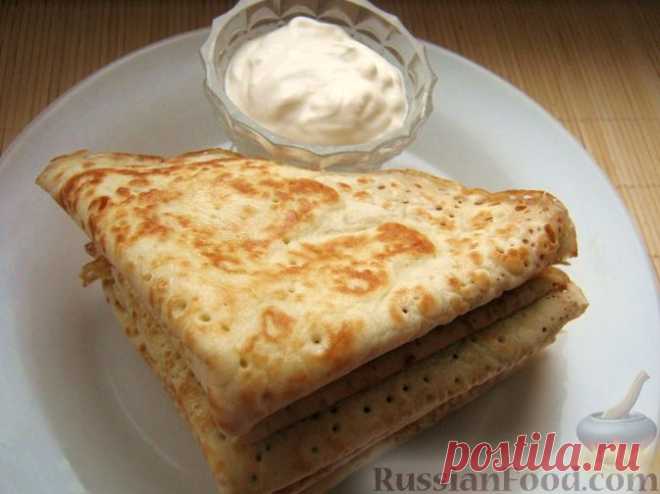 Рецепт: Самые обычные блины на RussianFood.com
