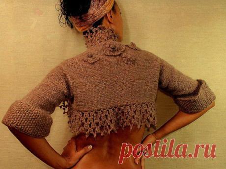 Вязаные крючком болеро фото. Цветочные ажурные болеро | 3vision - Fashion blog