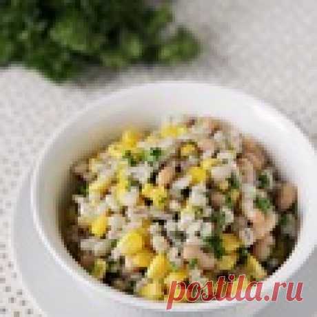 Салат-гарнир из перловой крупы - кулинарный рецепт
