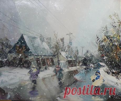 Канадский художник Albini Leblanc. Миниатюры мастихином | Usenkomaxim.ru