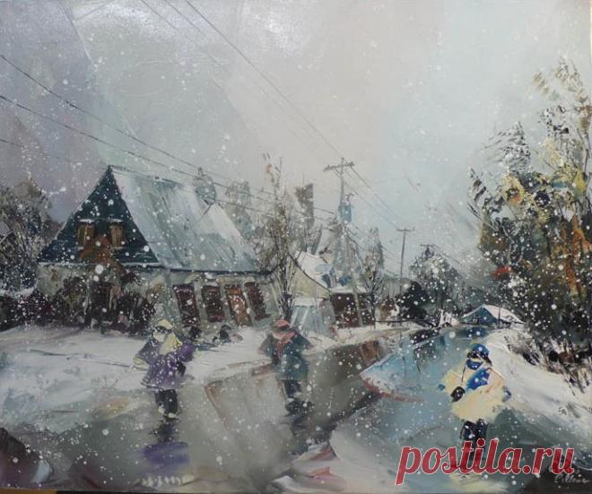 Канадский художник Albini Leblanc. Миниатюры мастихином | Usenkomaxim.ru