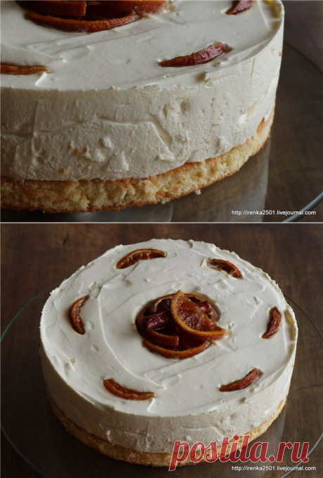 Чай и разговоры - Gâteau à la mousse d'orange - Торт с апельсиновым муссом