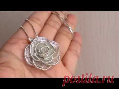 Anya's Handmade Wire Jewelry - Rose, Rosalie Necklace.