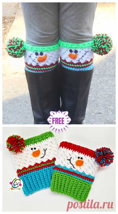 Crochet Snowman Boots Crochet Pattern