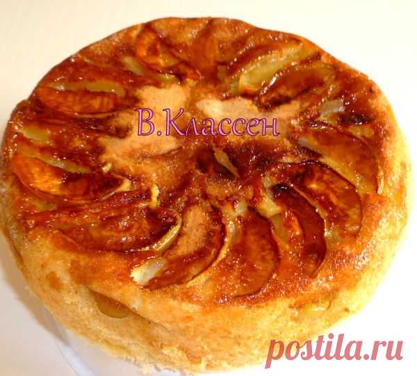 Шарлотка с яблоками в мультиварке