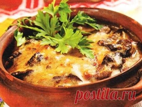 Картошка с лисичками в горшочке