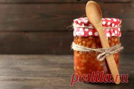 Фасоль в томатном соусе на зиму — Домашняя кулинария