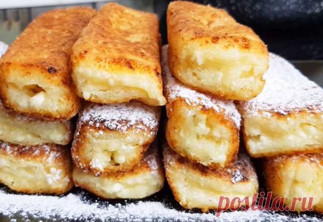 Сырники по-новому: Творожные брусочки с хрустящей корочкой