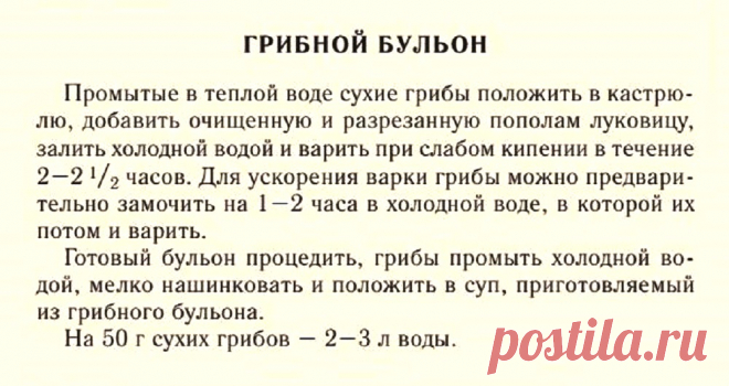 Грибной бульон