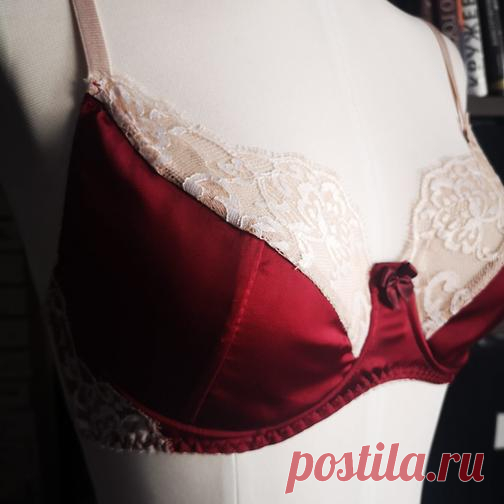 Пошив бюстгальтера. МК  Быстрая чашка и необычный пояс