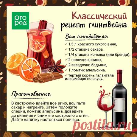 Классический рецепт глинтвейна