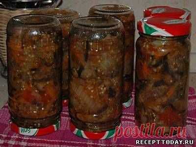 Салат зимний из баклажанов