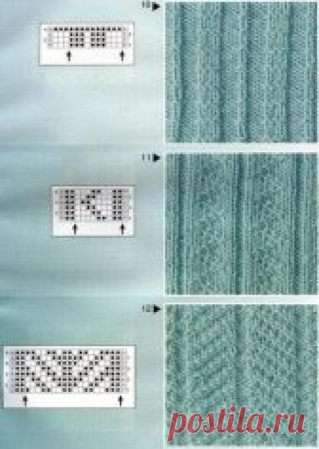 Узоры из лицевых и изнаночных петель (УЗОРЫ СПИЦАМИ) – Журнал Вдохновение Рукодельницы