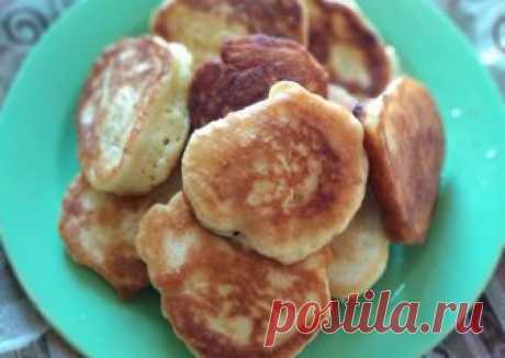 Пышные оладушки на кефире Автор рецепта Анастасия - Cookpad