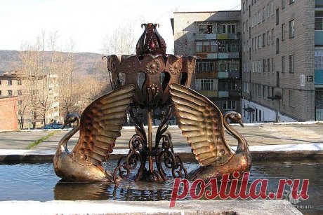 лебеди-работа мастера