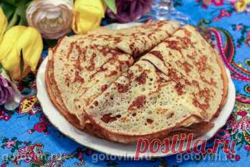 Толстые творожные блины на дрожжах. Рецепт с фото - Домашние рецепты приготовления вкусных блюд