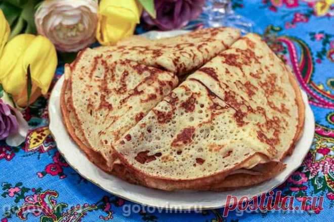 Толстые творожные блины на дрожжах. Рецепт с фото - Домашние рецепты приготовления вкусных блюд