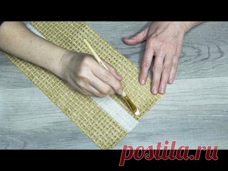 Что можно сделать из натуральной рогожки, 2 ИДЕИ, эко стиль эко-стиль в декоре, натуральная рогожка - YouTube