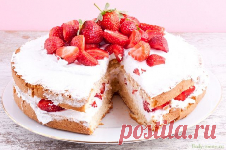 Легкий летний тортик - Рецепты с указанием калорий от Daily-menu.ru
